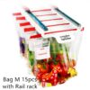 Bag M 15pcs with Rail rack