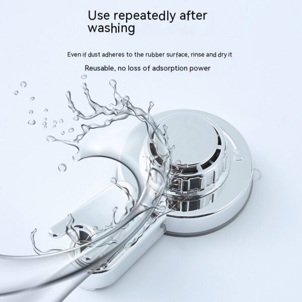 Wall Suction Cup Hook Punch-free Powerful Vacuum Single Hook Kitchen Bathroom Door Rear Non-marking Clothes Hook