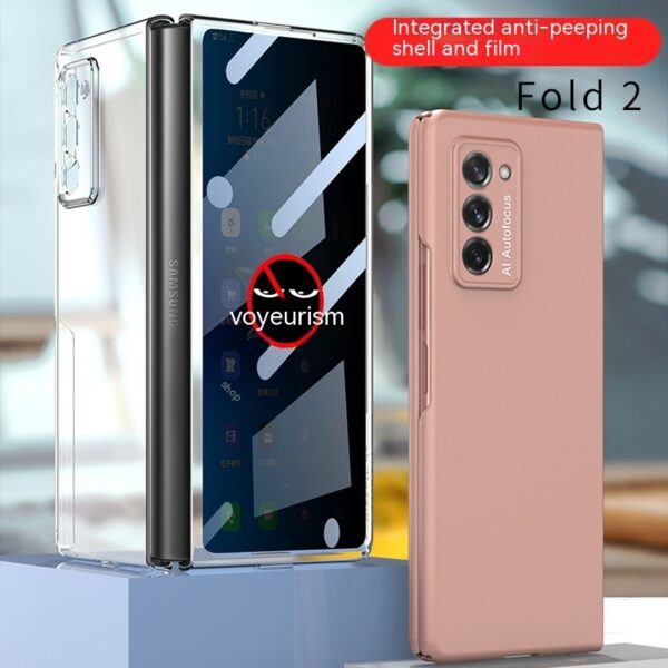 Phone Case Foldable Screen Electroplated Transparent PC Hard Case