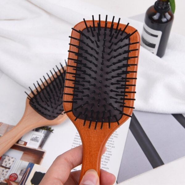 Airbag Beech Wood Non-knotted Daily Lady Massage Comb