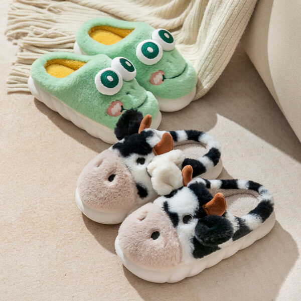 Cotton Slippers Women's Home Thick Bottom And Warm Keeping Non-slip