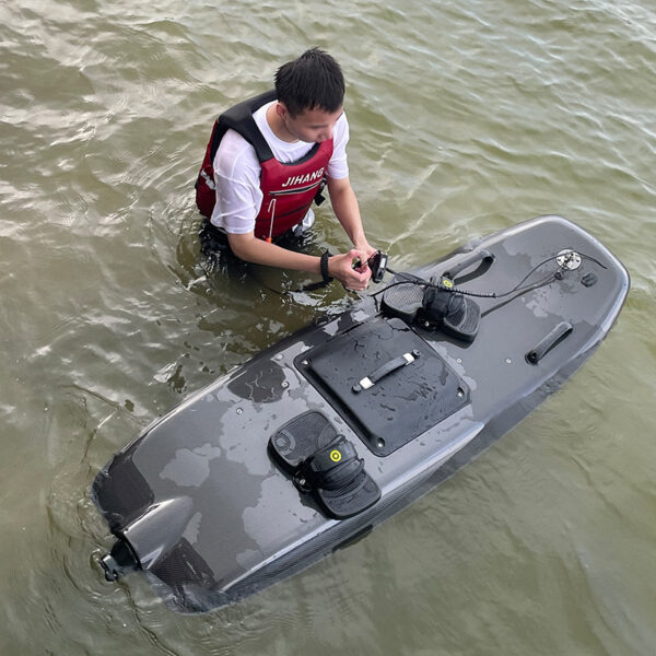 Revolutionary Jet-Powered Electric Surfboard: Carbon Fiber Marvel for High-Speed Stand-Up Surfing
