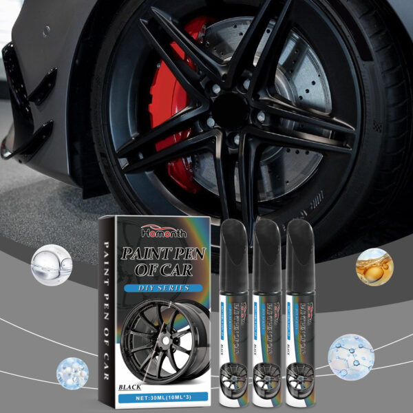 Black Car Wheel Hub Scratches Healing Pen